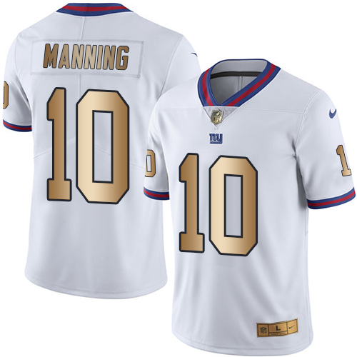 Men's New York Giants ACTIVE PLAYER Custom White Gold Color Rush Limited Stitched Jersey Men's New York Giants ACTIVE PLAYER Custom White Gold Color Rush Limited Stitched Jersey